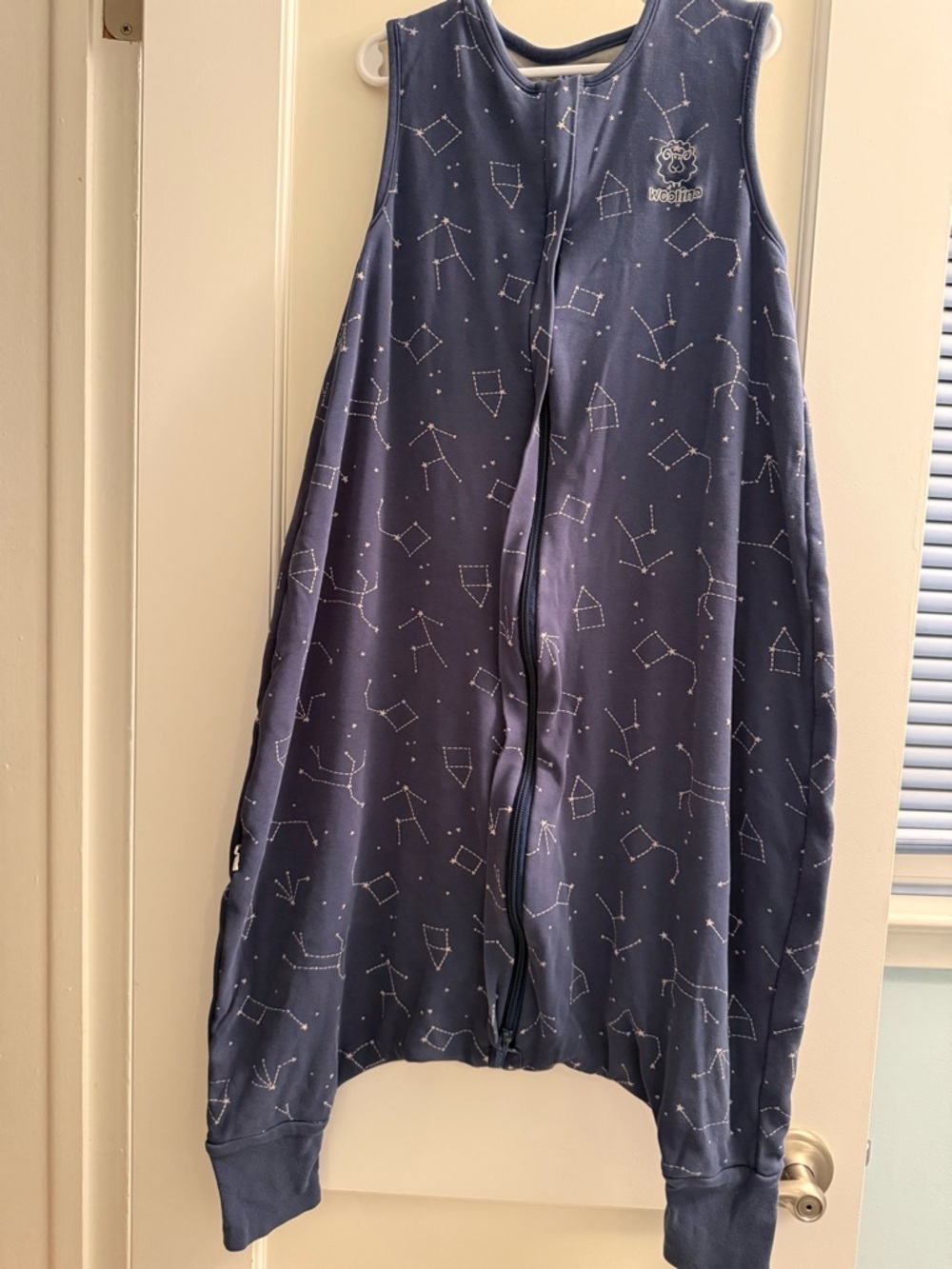 Woolino Constellation Zip Front Sleep Sack with Footholes 3-4T
